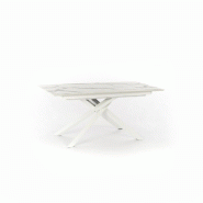 Stones Xavier Table Extensible (170/270X90 Cm) En Hpl Sur Mdf Blanc - blanc 8033959255926