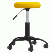 VidaXL Chaise de salle à manger Jaune moutarde Velours Modèle Ivelis - 8720286727171