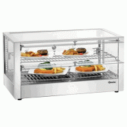 Vitrine chaude professionnelle 6200 2EK - 80 L - Double accès avec portes relevables | Bartscher