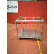 Étagère en acier inoxydable avec roues - référence : c13253