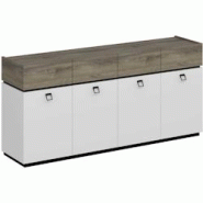 Buffet 4 portes 4 tiroirs en aggloméré Zara Hanah Home - blanc 8684283463077 Buffet 4 portes 4 tiroirs en aggloméré Zara Hanah Home - blanc 8684283463077