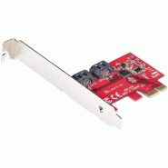Carte PCI Express SATA 2 ports - Carte Contrôleur PCIe SATA - 6Gbps - ASM1166 Non-RAID - Convertisse_0