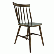 Chaise d'intérieur Nancy en bois finition cérusée foncé - par 2
