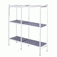 EURAST - Étagères en duralumin 3 niveaux - 2390x470x1700 mm - 23904300 - inox 23904300 EURAST - Étagères en duralumin 3 niveaux - 2390x470x1700 mm - 23904300 - inox 23904300