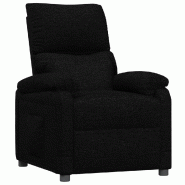 Fauteuil inclinable Noir Tissu Modèle Mervior - 342453