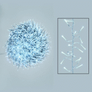 Guirlande Boa 12cm 22M 2200 miniLed blanc froid 8 jeux câble transparent Lotti - 8024199068179