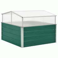 Helloshop26 - Serre 100 x 100 x 77 cm acier galvanisé vert 02_0001739 - 3000088251537 Helloshop26 - Serre 100 x 100 x 77 cm acier galvanisé vert 02_0001739 - 3000088251537