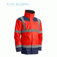Parka de travail 4 en 1 haute visibilité anti-pluie et anti-froid - Multicouches et manches amovibles - Class 3 - Kanata Coverguard_0