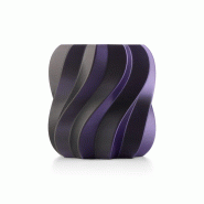 Mot sur initiale en Impression 3D - Soie noir pourpre_0