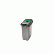 Office poubelle 60l ouverture ronde verte