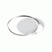 Plafonnier LED série 8195 en métal et aluminium, couleur gris titane, 60 W, 4 800 lm, dimmable, design moderne et élégant pour les intérieurs - P
