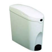Poubelle hygiene feminine automatique plastique femina - 20 L - blanc Poubelle hygiene feminine automatique plastique femina - 20 L - blanc