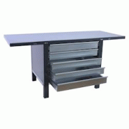PROREGAL Etabli BUFFALO METAL avec 5x Tiroir | HxLxP 83x150x73cm | Capacité de Charge 700kg | Anthracite - noir métal PR_RS157-24 PROREGAL Etabli BUFFALO METAL avec 5x Tiroir | HxLxP 83x150x73cm | Capacité de Charge 700kg | Anthracite - noir métal PR_RS157-24