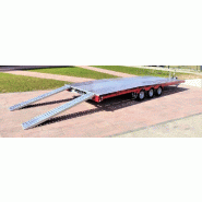 Remorque porte voiture-plateau - 5,50 X 2,10 M - 3500 KG - TA-NO SCORPIO 35.55_0