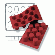Schneider - Moules à gâteaux, Mini-Muffin, Ø 51 mm, Hauteur : 28 mm - rouge silicone 115012