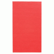 Serviette en ouate gaufré 2 plis rouge 1/6 33x40cm - par 2000