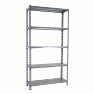 SimonRack Rayonnage métallique, 2000x1100x300 mm, 5 niveaux, tablette métallique, 200 kg au point de flexion, Gris - Simonclick - métal 8425437076527