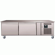 Soubassement réfrigéré 2 portes GN 1/1 - 214 L | 1360x700x650 mm | L2g - U-GN2100TN