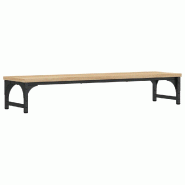 Support de moniteur table meuble bureau sonoma 85 x 23 x 15,5cm bois d'ingénierie marron 02_0045002 - marron métal 3000220436297