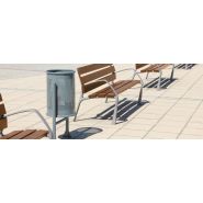 Poubelle publique Up3 - Corbeille Barcelona - 60 litres - Novatilu_1