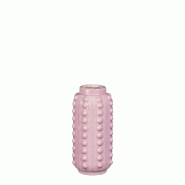 Vase Bubble rose Ø8 x H 18 cm