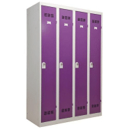 Vestiaire industrie propre 4 serrure gris clair violet Vestiaire industrie propre 4 serrure gris clair violet