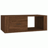 VidaXL Table basse Chêne marron 100x50,5x35 cm Bois d'ingénierie Modèle Sirius Jardin - 816543
