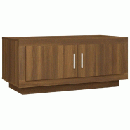 VidaXL Table basse Chêne marron 102x50x45 cm Bois d'ingénierie Modèle Sirius Select Plus - 817233XL