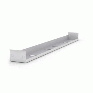 Goulotte horizontale pour bureau individuel - Carbone - 140/160 cm - Métal - Garantie 3 ans Goulotte horizontale pour bureau individuel - Carbone - 140/160 cm - Métal - Garantie 3 ans