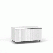 AQA Design Commode en MDF mat VENERE L.80 P.45 H.42 MPVE081HR-Ø1 - blanc Bois manufacturé MPVE081HR-O1
