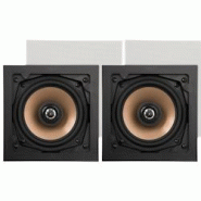 Artsound Happi, haut-parleurs muraux à 2 voies, carrés, 5,25 pouces, 10-100W, blanc (2pcs) - ART-HPSQ525 Artsound Happi, haut-parleurs muraux à 2 voies, carrés, 5,25 pouces, 10-100W, blanc (2pcs) - ART-HPSQ525