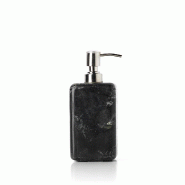 Bazar Bizar Distributeur de savon en marbre 7.5x7.5x17.5 cm noir marine - noir pierre INDU004B