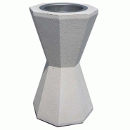 Cendrier Béton KEOPS avec coupelle Inox - Sac de 10 kg OFFERT - Capacité 900 mégots - Référence 59704 Cendrier Béton KEOPS avec coupelle Inox - Sac de 10 kg OFFERT - Capacité 900 mégots - Référence 59704