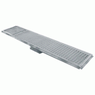 Diamond - Caniveau de sol inox 900 x 300, sortie horizontale - réf. GS93-H - inox AKS-GS93-H