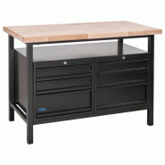 Etabli p 1200 ss - black line - 120 x 65 cm - 6 tiroirs Etabli p 1200 ss - black line - 120 x 65 cm - 6 tiroirs