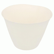 Gobelet bagasse blanche 17,5cl Ø8,3x6,1cm - par 200