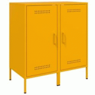 Helloshop26 - Buffet bahut commode armoire meuble de rangement organisateur cuisine salle de séjour salons lot de 2 jaune moutarde 02_0036882 - 30002 Helloshop26 - Buffet bahut commode armoire meuble de rangement organisateur cuisine salle de séjour salons lot de 2 jaune moutarde 02_0036882 - 30002