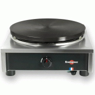 Krampouz Crêpière gaz carrée Confort - manuelle - argenté CRCH4MA-KR