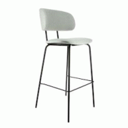 Ligne chr chloe chaise haute metal tissu gris - gris métal MCH-751323 Ligne chr chloe chaise haute metal tissu gris - gris métal MCH-751323