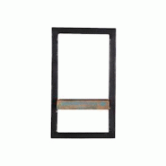 SIT Möbel Étagère murale | 1 étagère | Bois de récupération recyclé, coloré | Structure en métal noir | L 20 x P 25 x H 35 cm - multicolore SIT Möbel Étagère murale | 1 étagère | Bois de récupération recyclé, coloré | Structure en métal noir | L 20 x P 25 x H 35 cm - multicolore