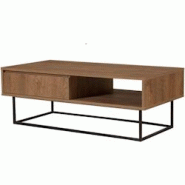 Table basse en aggloméré et métal Dale Hanah Home - marron 8682870773462 Table basse en aggloméré et métal Dale Hanah Home - marron 8682870773462