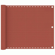 VidaXL Écran de balcon Terre cuite 75x300 cm PEHD Modèle Alizé - 310944