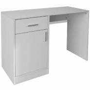 VidaXL Bureau avec tiroir et placard 100x40x73 cm Blanc Modèle Atlas Work Plus - 243050