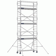 Échafaudage roulant aluminium DOCKER 85 version garde-corps EXMDS - Hauteur de travail : 7,90 m - DUARIB - 7125062 Échafaudage roulant aluminium DOCKER 85 version garde-corps EXMDS - Hauteur de travail : 7,90 m - DUARIB - 7125062