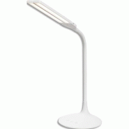 ALBA Lampe de bureau Ledtwin, rechargeable, double tête articulée - sans fil, coloris blanc - 3129710015917