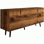 Buffet 4 portes en aggloméré Latina Modern noyer Hanah Home - 8684284023799 Buffet 4 portes en aggloméré Latina Modern noyer Hanah Home - 8684284023799