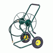 Chariot enrouleur de tuyau de jardin 71 x 53 x 96,5 cm maniement facile durable design moderne en métal vert 20_0021010 - vert métal 3000233798481