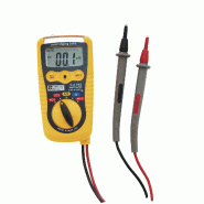 CHAUVIN ARNOUX - CA 702 - Multimètre numérique de poche 2000 points, Autorange Tension / Résistance / Continuité / Diode, Détection de tension sans contact, Fonction torche, 600V CAT IV