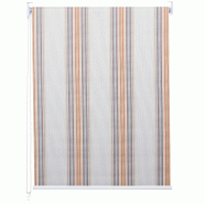 Décoshop26 - Store enrouleur de fenêtre occultant protection solaire store à tirage latéral 60x230cm opaque gris marron orange 04_0004439 - marron