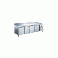 Desserte réfrigérée négative 4 portes adossée GN 1/1 - inox AISI304 - 2230x700x850/950 mm - GN4201BTX_0